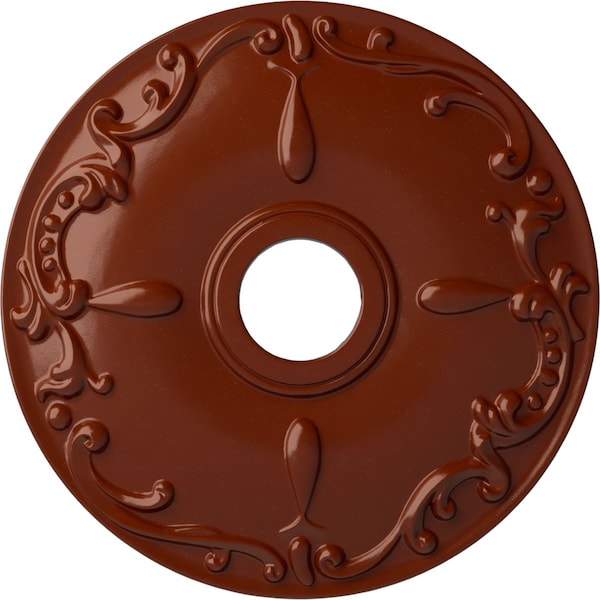Ekena Millwork Kent Ceiling Medallion (Fits Canopies up to 5"), Hand-Painted Firebrick, 18"OD x 3 1/2"ID x 1 1/4"P CM18KEFIF - main
